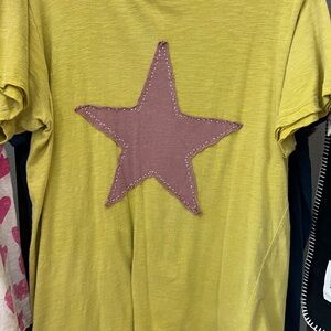 Magnolia Pearl Yellow and Purple Short Sleeve Tee